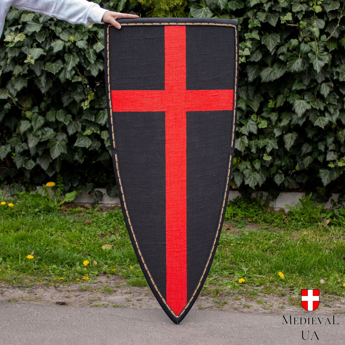 Big heater shield with cross pattern