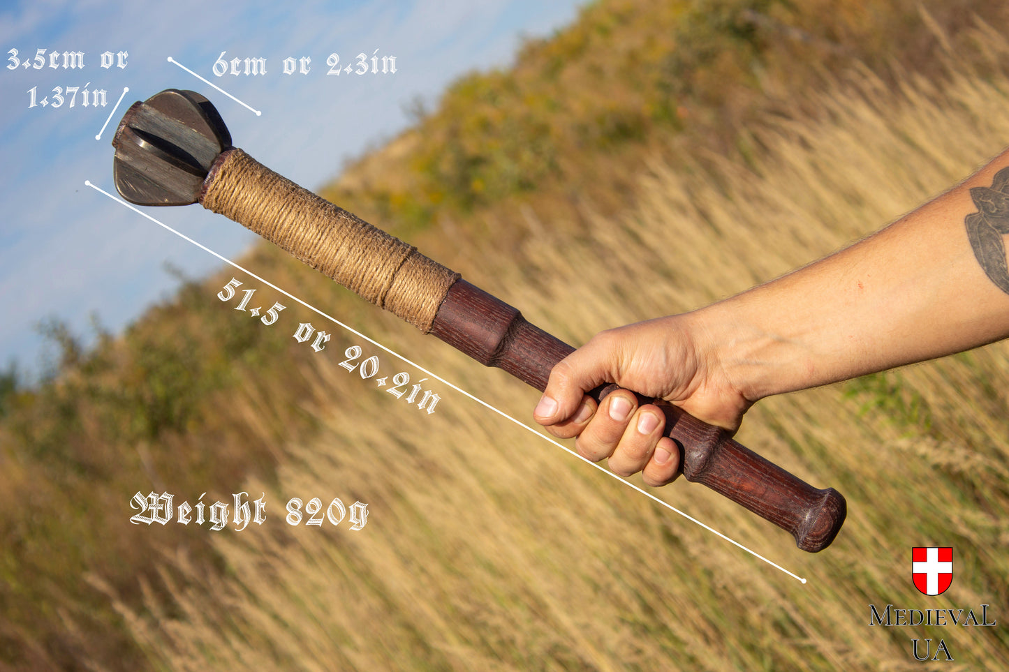 Medieval Mace, Type 1 Brown