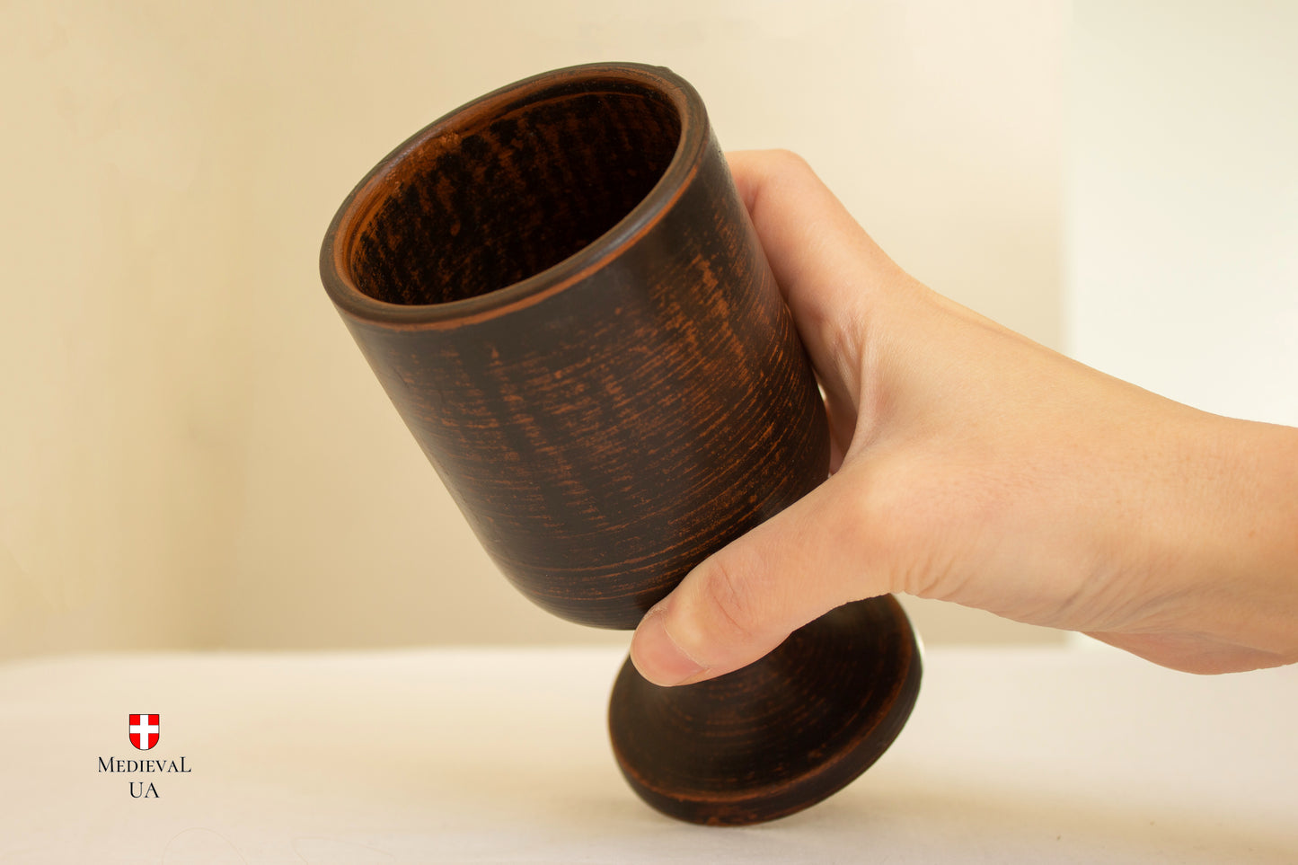 Medieval Red Clay Goblet