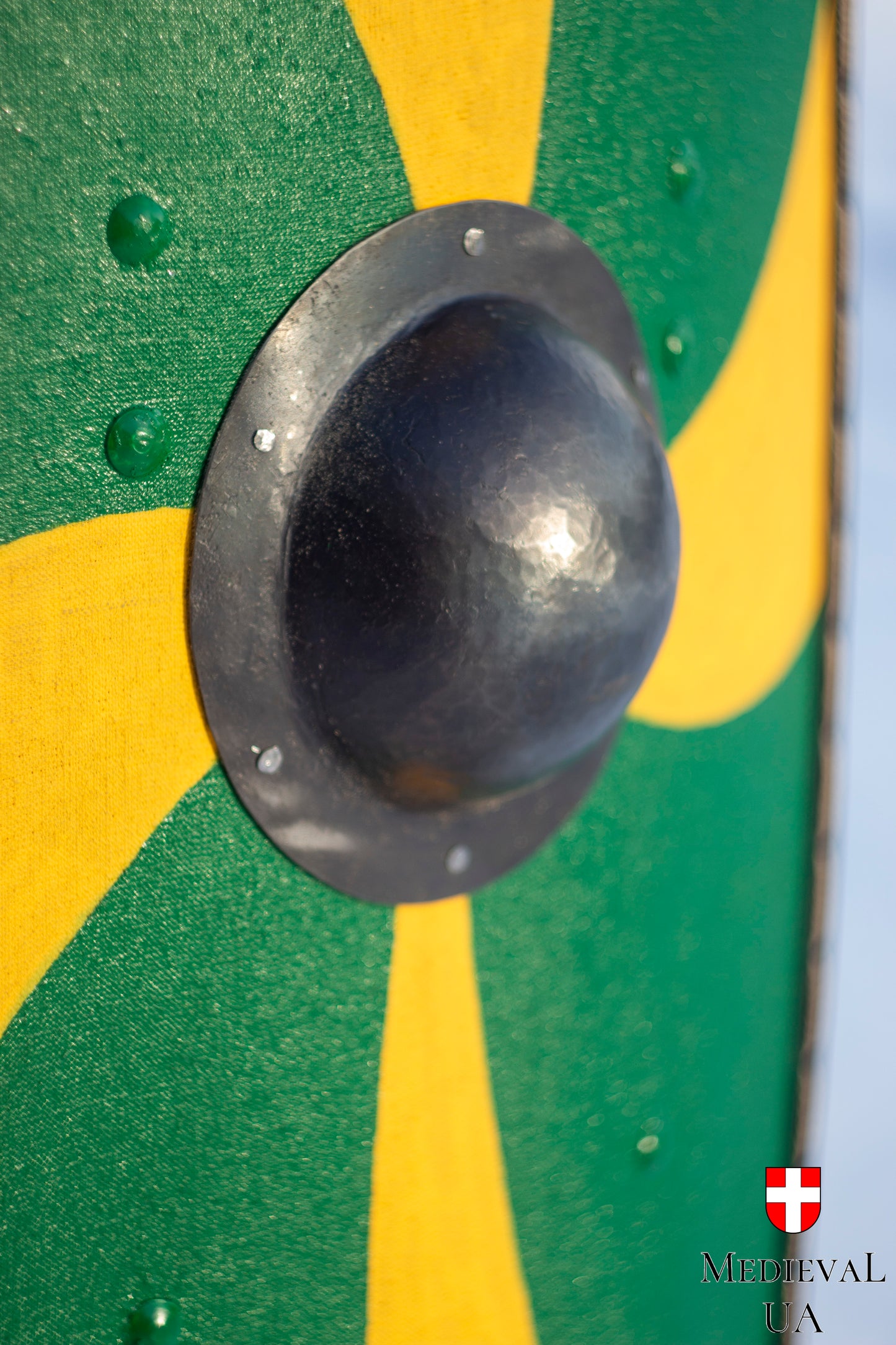 Norman kite shield with metal shield boss