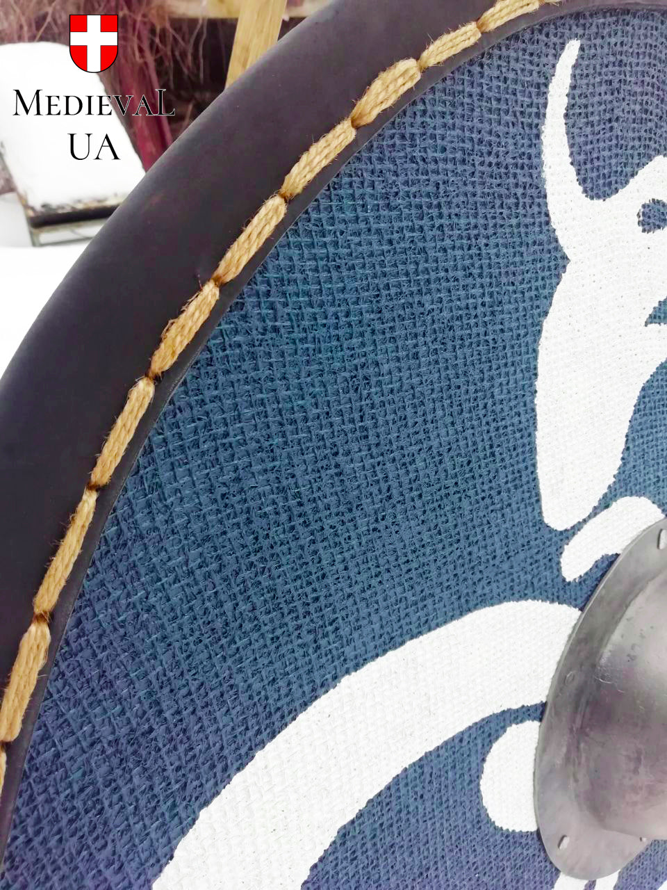 Viking round shield "Sea snake", D=70cm