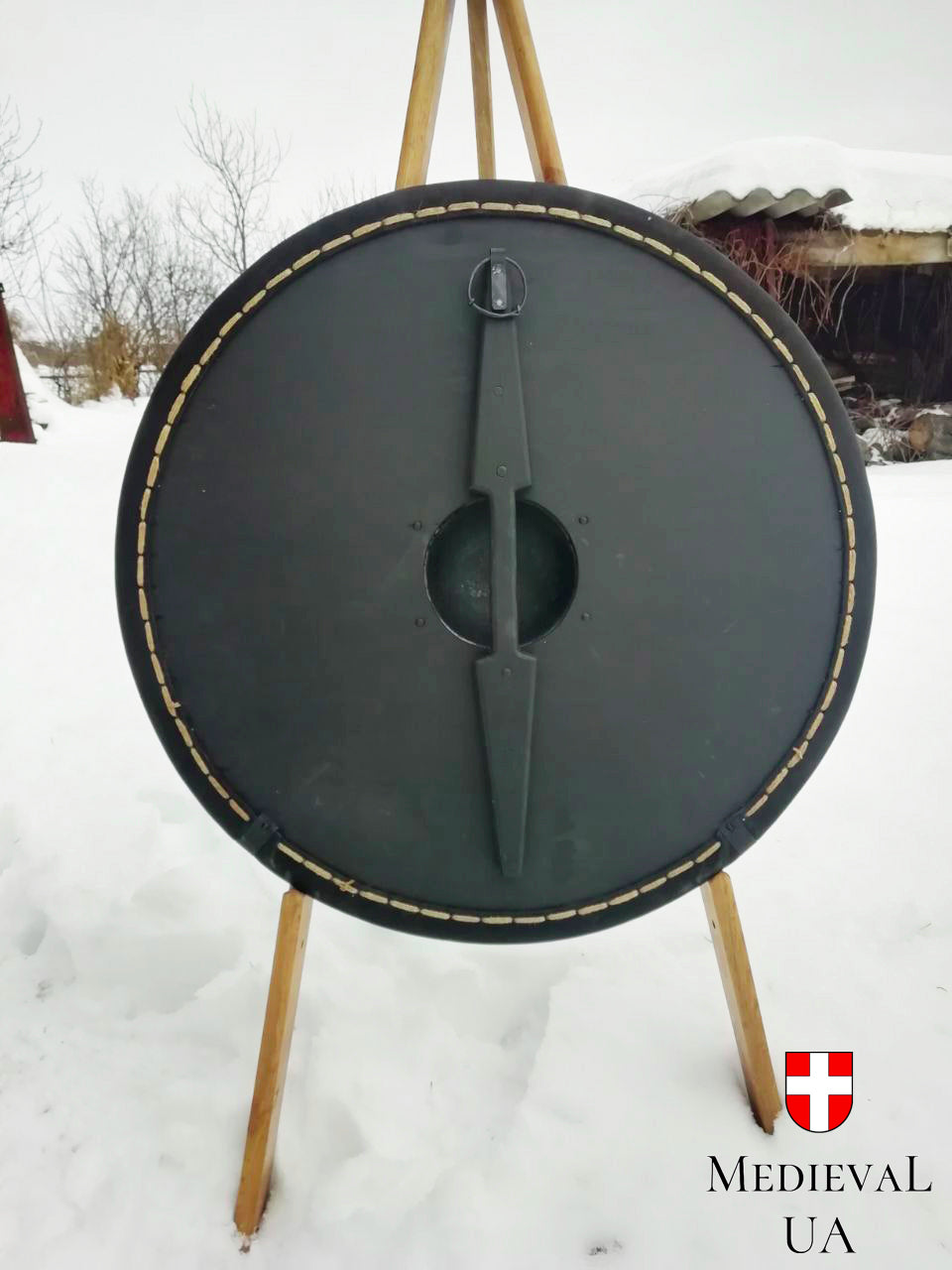 Viking round shield "Sea snake", D=70cm