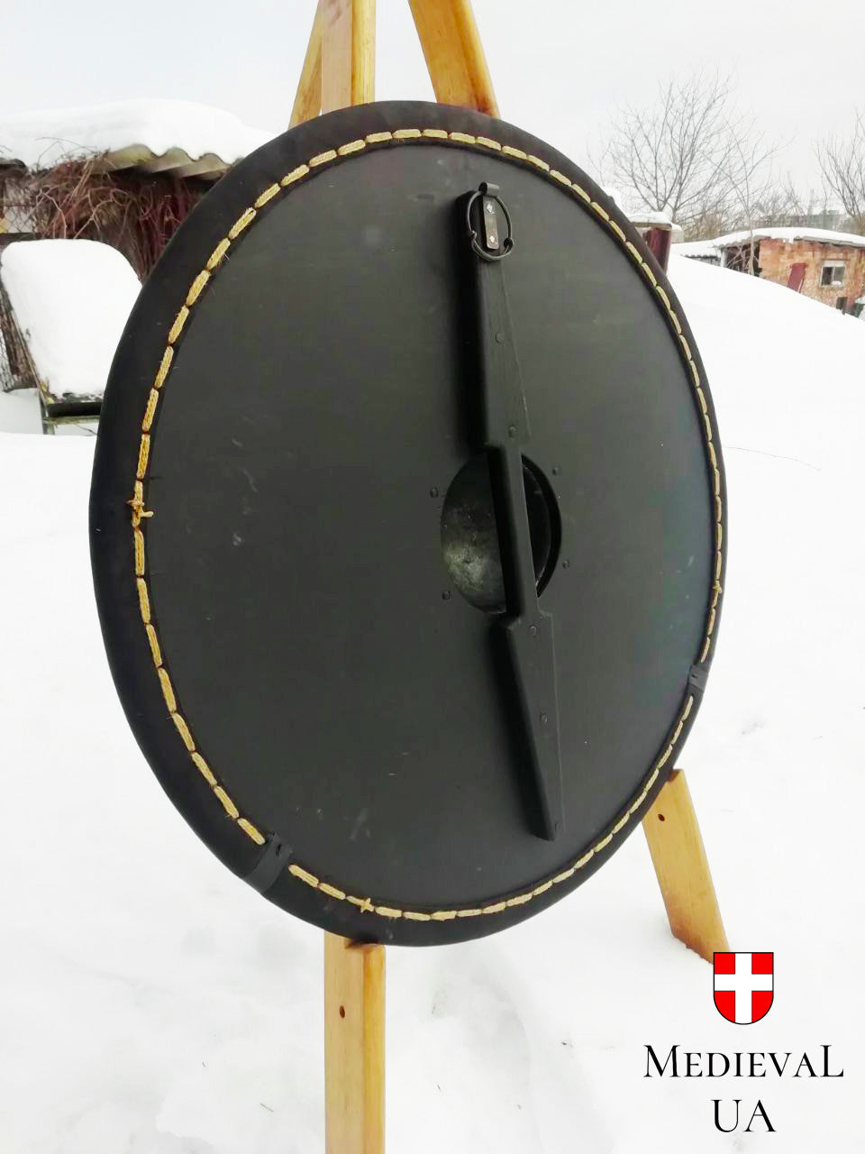 Viking round shield "Sea snake", D=70cm