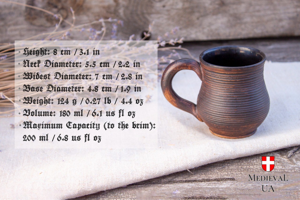 Coffee & Tea Mug Set – Handmade Clay Pair | MedievalUA