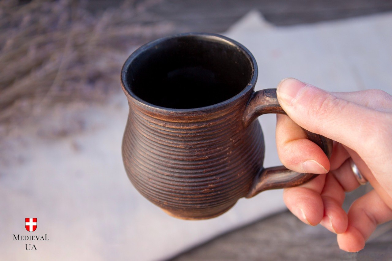 Coffee & Tea Mug Set – Handmade Clay Pair | MedievalUA