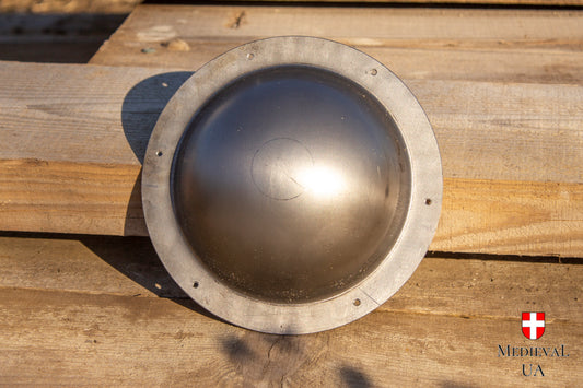 Steel shield boss