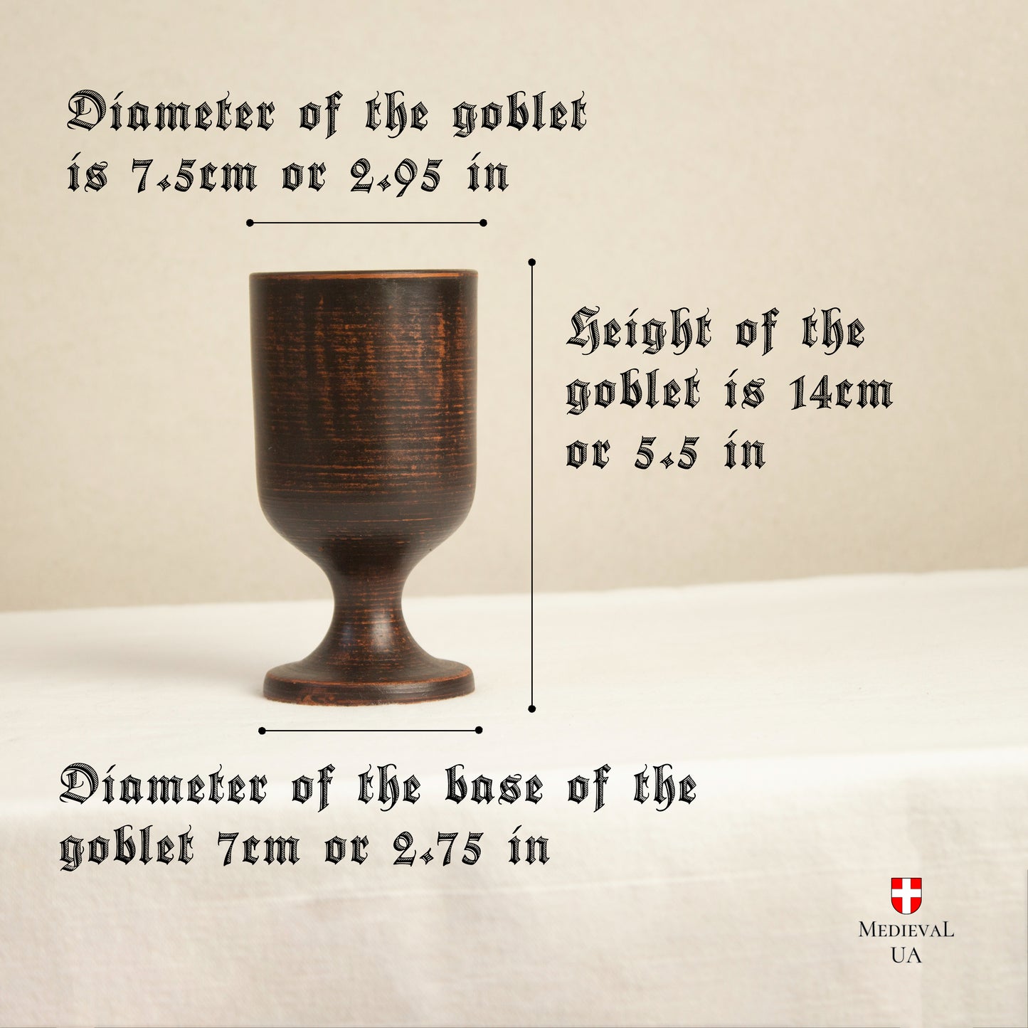 Medieval Red Clay Goblet