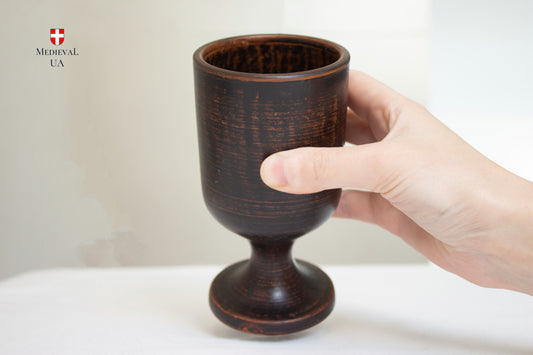 Medieval Red Clay Goblet