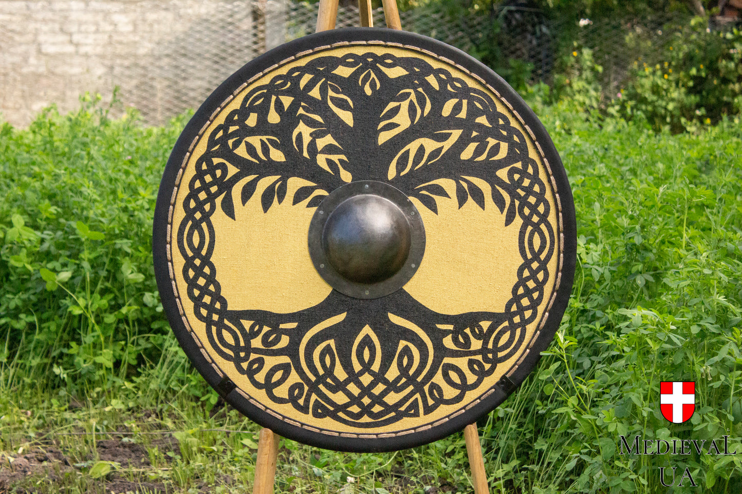 Viking round shield "Tree of life", D=70cm