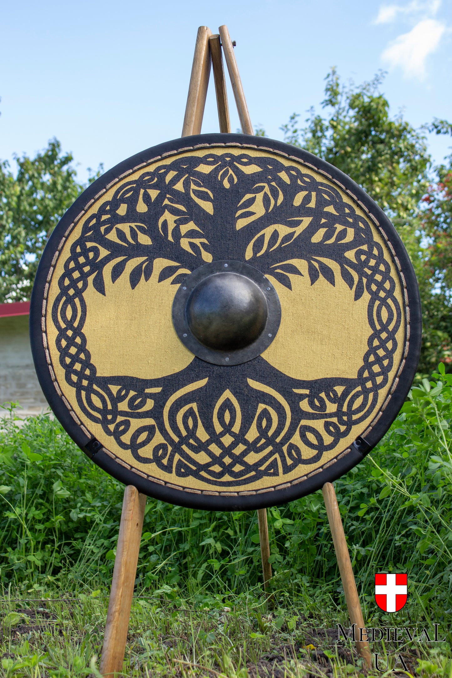 Viking round shield "Tree of life", D=70cm