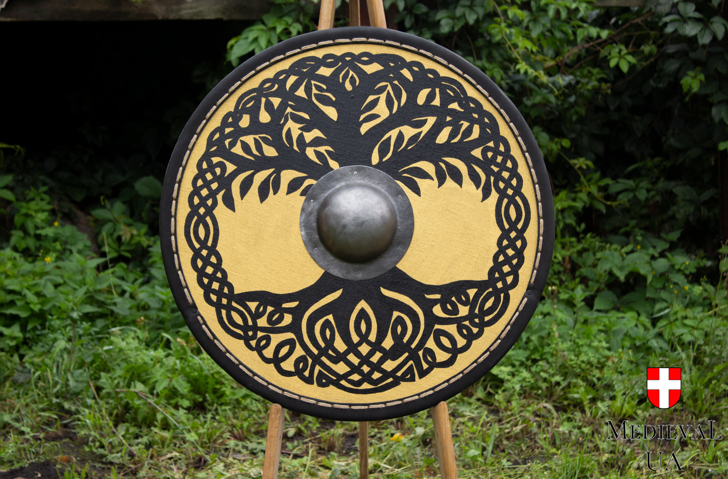 Viking round shield "Tree of life", D=70cm