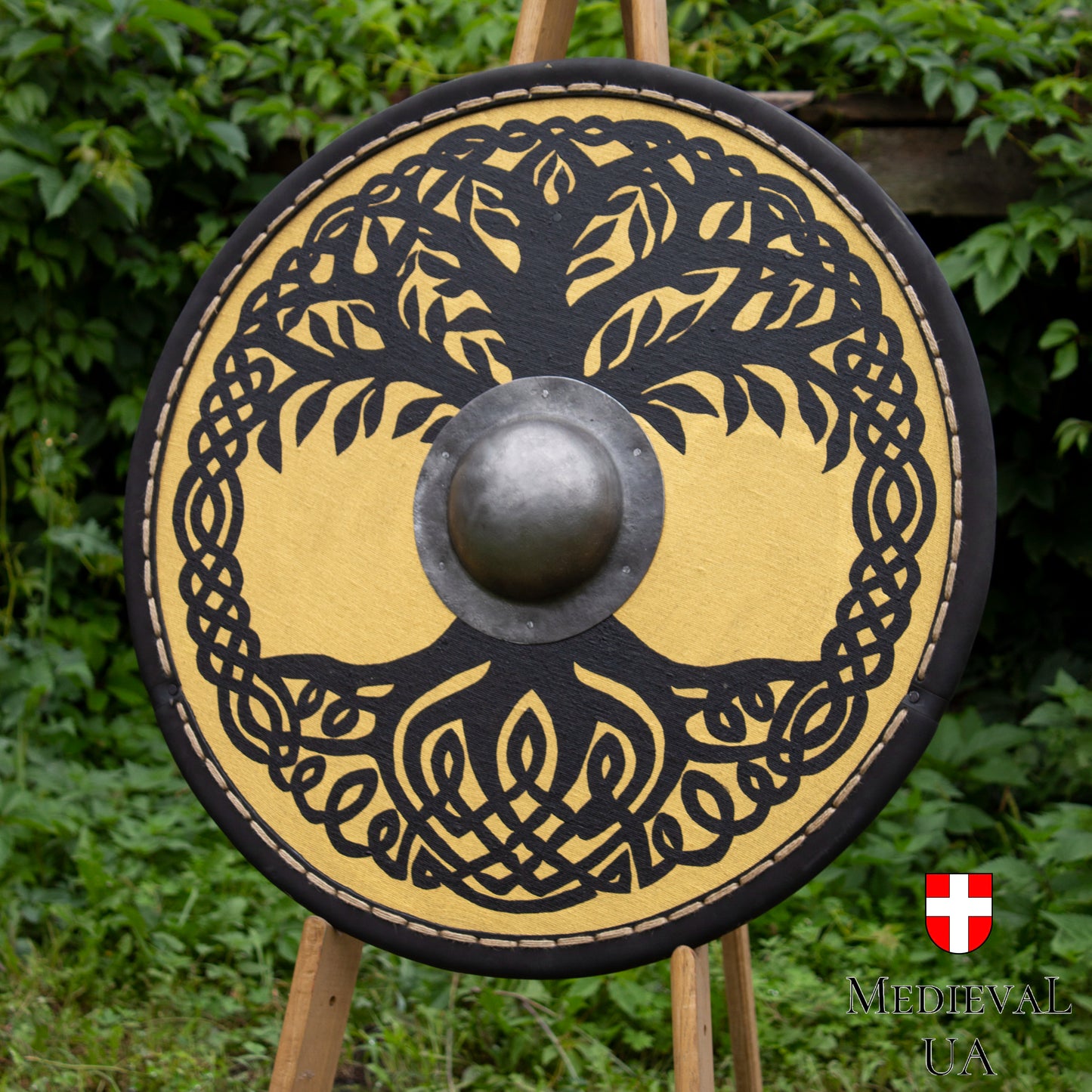 Viking round shield "Tree of life", D=70cm