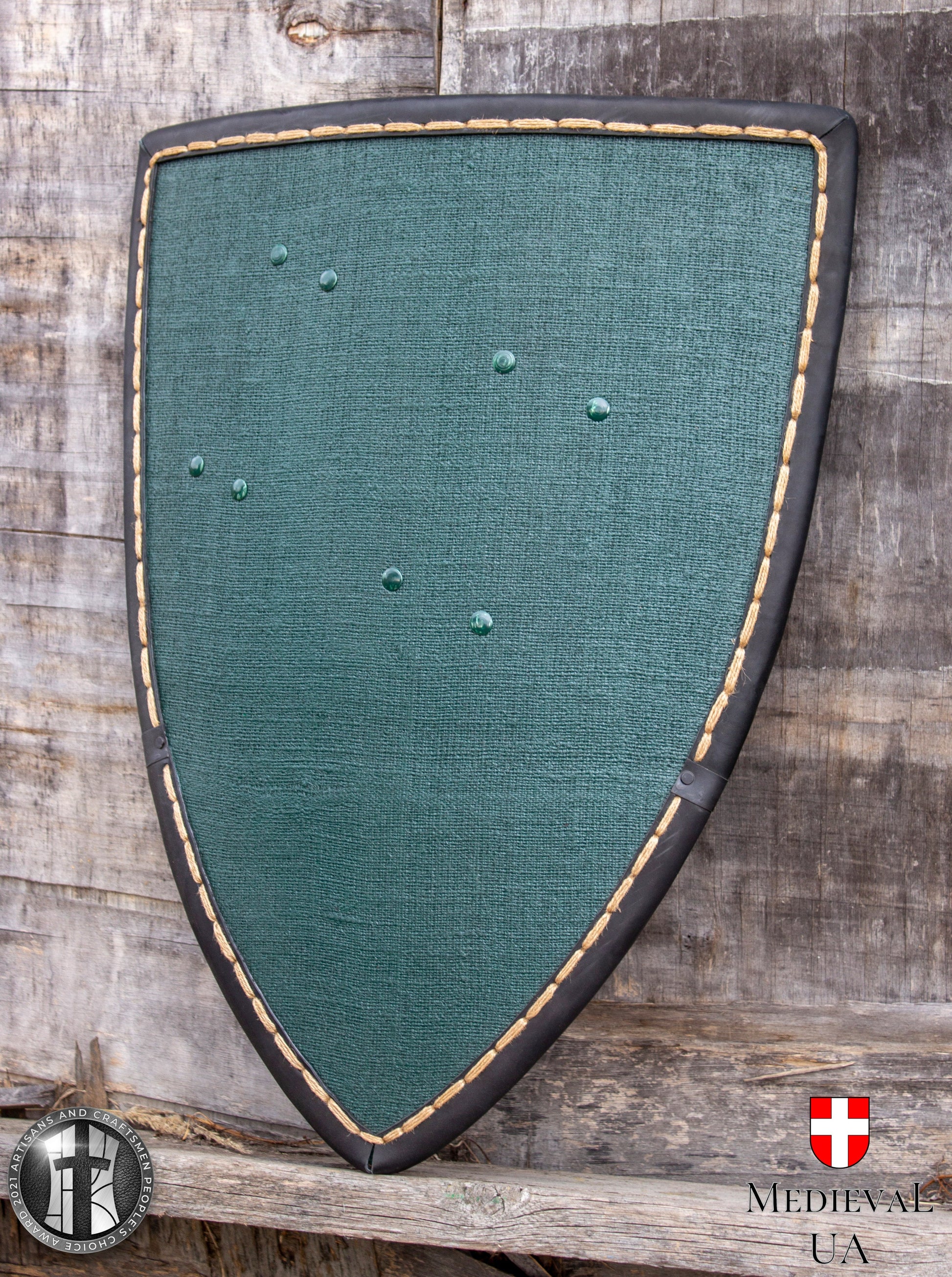 Medieval Heater Shield: Bare Wood